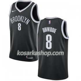 Dres Brooklyn Nets Spencer Dinwiddie 8 Nike 2017-18 Crna Swingman